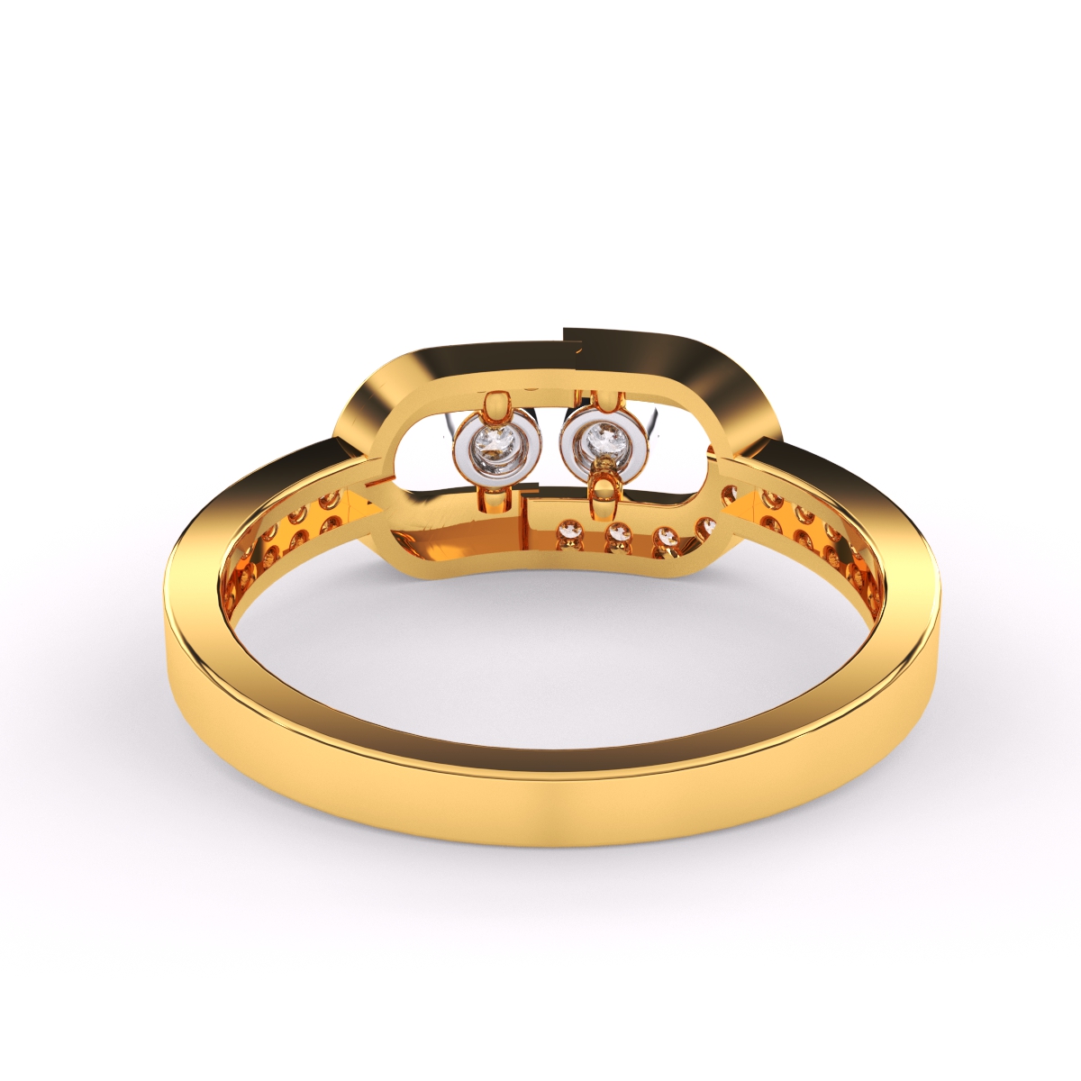 Lavish Lab Grown Diamond Channel Set Band Ring